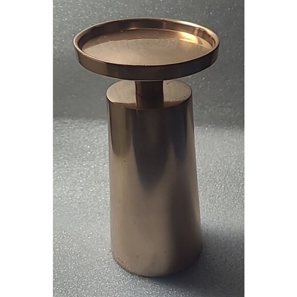 Project 62 Metal Pillar Candle Holder Copper Color 6.75 In High - Picture 1 of 4